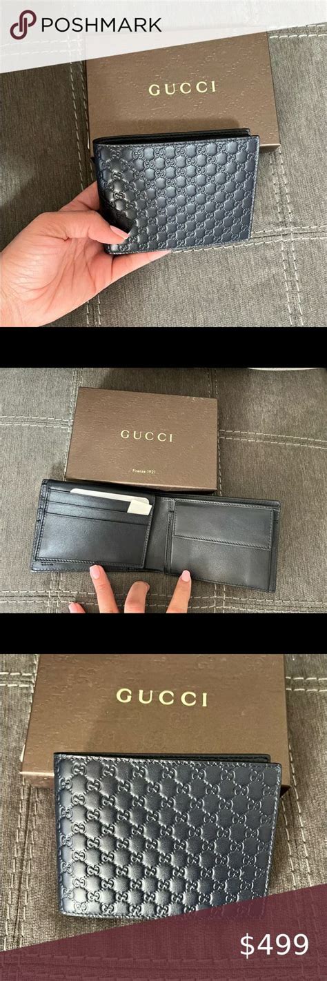 gucci 150413|Gucci Men's Black Micro Guccissima Leather Bi.